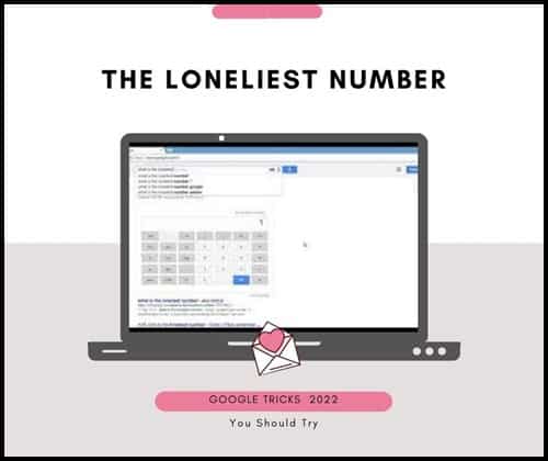 The loneliest number