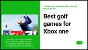 Best Golf Games for Xbox One