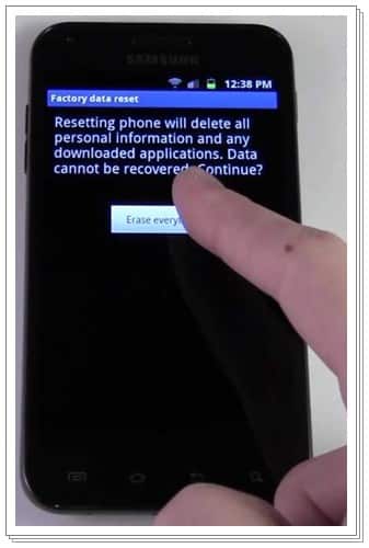 Factory reset your Android device