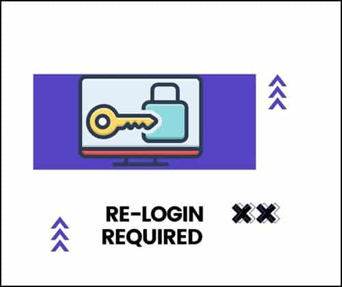 Re-login Required 