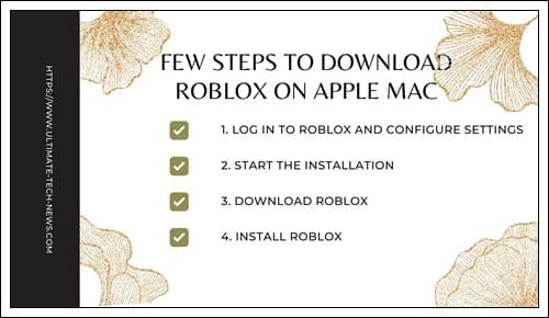 Few steps to download Roblox on Apple Mac