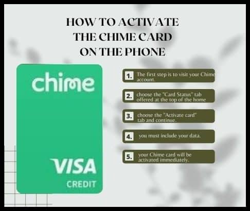 How to activate the Chime card on the phone