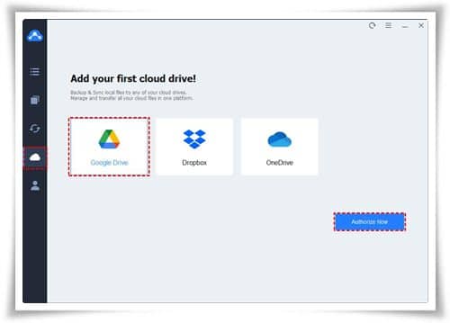 add your first cloud drive