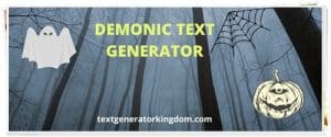 demonic text generator