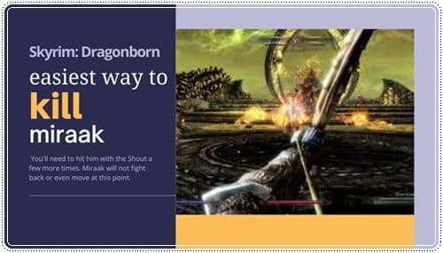 Skyrim Dragon born easiest way to kill miraak