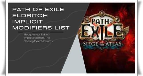 Path of Exile Eldritch Implicit Modifiers List