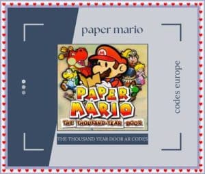 paper mario the thousand year door ar codes