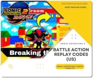 sonic adventure 2 battle ar codes