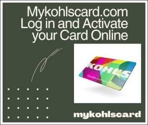 mykohlscard com