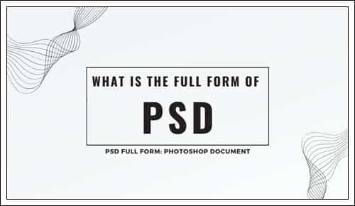 What Is The PSD Full Form Find Out The Full Form Of PSD With Full Information
