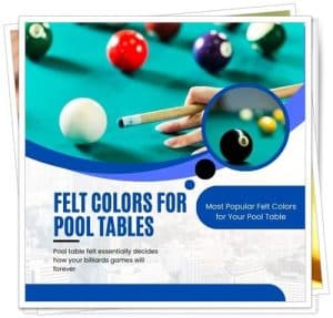 felt colors for pool tables