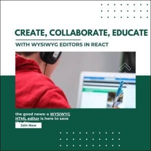 WYSIWYG editor