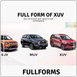 xuv full form