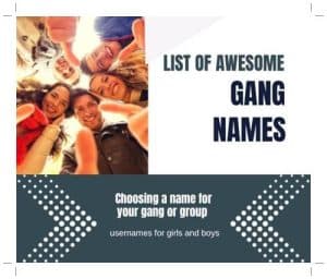 cool gang name
