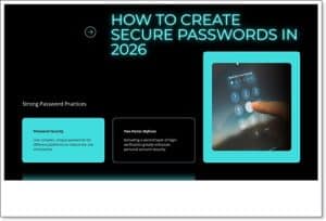 strong password practices