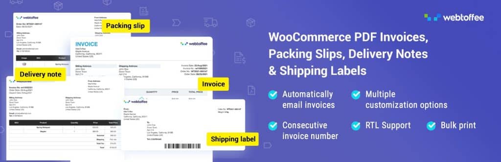 PDF Invoices & Packing Slips for WooCommerce